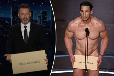 ‘Terrified’ ABC execs were ‘sweating’ over John Cena’s naked Oscars skit — demanded bigger envelope - nypost.com