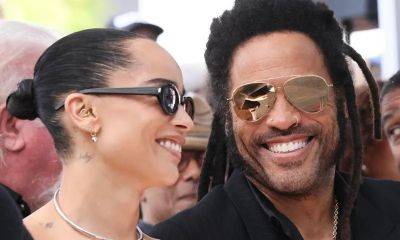 Lenny and Zoe Kravitz share adorable father-daughter moment on his Walk of Fame ceremony - us.hola.com