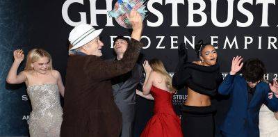 Bill Murray Splashes Water at 'Ghostbusters: Frozen Empire' Cast on NYC Premiere Red Carpet - www.justjared.com - New York