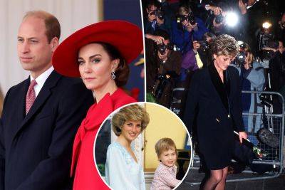 Prince William hurt as he sees chilling similarities of Kate Middleton hounded like mom Princess Diana: expert - nypost.com - Britain - Paris