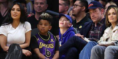 Kim Kardashian Brings Son Saint to NBA Game, Ben Affleck & Jennifer Lopez Also Sit Courtside with His Son Samuel! - www.justjared.com - Los Angeles - Los Angeles