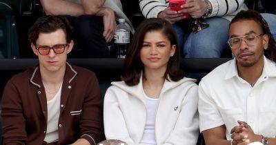 Zendaya and Tom Holland cuddle up at the tennis for a sporty date night - www.ok.co.uk - Spain - Los Angeles - California - India - Russia - county Garden - county Wells