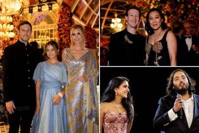 Ivanka Trump, Mark Zuckerberg and Bill Gates mingle with global elites at $120M party for son of India’s richest man - nypost.com - India
