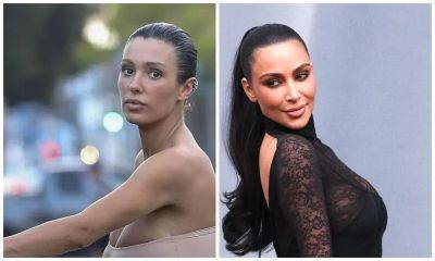 Bianca Censori and Kim Kardashian twinning in metallic bikini - us.hola.com - Australia - Los Angeles - Miami