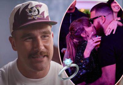 Swifties Think Travis Kelce Accidentally Hinted He's Buying Taylor Swift An Engagement Ring! - perezhilton.com - Las Vegas - Philadelphia, county Eagle - county Eagle - Kansas City