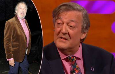 Stephen Fry Threw Up 'FIVE TIMES A DAY' While Using Ozempic To Lose Weight! - perezhilton.com