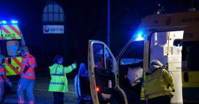 Two taken to hospital after ambulance and car crash - www.manchestereveningnews.co.uk - Manchester - borough Manchester