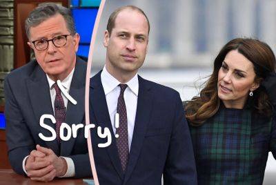 Stephen Colbert Addresses Prince William Affair Joke Backlash Amid Princess Catherine Cancer News -- But Fans SLAM Apology! - perezhilton.com
