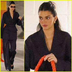 Kendall Jenner Suits Up For a Meeting In Beverly Hills - www.justjared.com - Beverly Hills