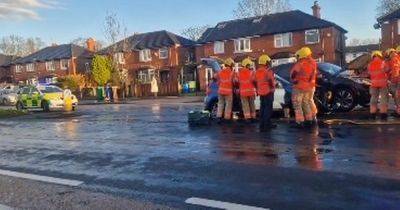 Wilbraham Road crash: Emergency crews rescue woman after two-car smash - www.manchestereveningnews.co.uk - Manchester