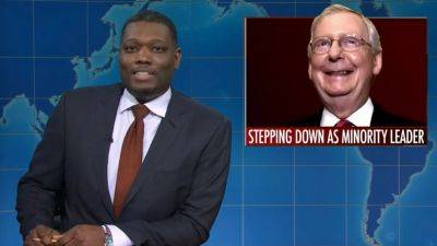 ‘SNL’s Weekend Update Roasts Mitch McConnell After Announcing He Was Stepping Down As Senate Republican Leader - deadline.com - California - Kentucky - Indiana