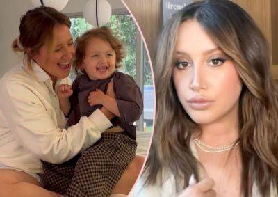 Ashley Tisdale's HILARIOUS Story Of How Her Toddler Accidentally Learned The F Word! - perezhilton.com - France