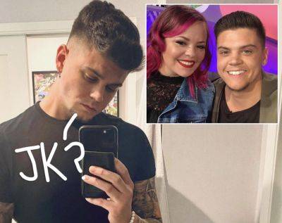 Tyler Baltierra Desperately Tries To Save Face After Jaw-Dropping Divorce Comment To Catelynn Lowell! - perezhilton.com - Colombia