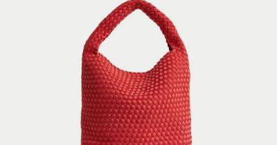 M&S' red woven bag is set to be the accessory of spring – and gives a Bottega-like look for £1.8k less - www.ok.co.uk