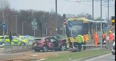 Update on man rescued following crash between Metrolink tram and car - www.manchestereveningnews.co.uk - Manchester
