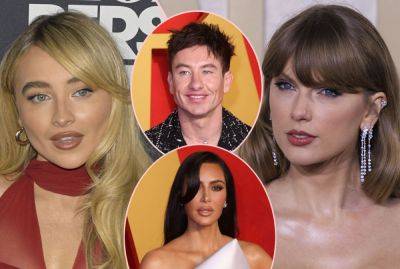 Taylor Swift Opener Sabrina Carpenter Strips For Kim Kardashian Skims Campaign -- And Barry Keoghan Reacts! - perezhilton.com