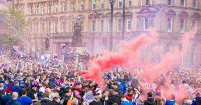 Rangers title party shame for topless Kilmarnock thug who clashed with police - www.dailyrecord.co.uk - Scotland