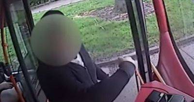 Footage shows moment man 'slaps bus driver across the face' before calmly walking away - www.manchestereveningnews.co.uk - county Fall River