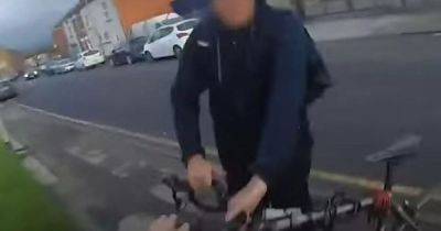Quick-thinking cop grabs teen's bike to catch suspected car thief after 70mph chase - www.dailyrecord.co.uk - county Lane