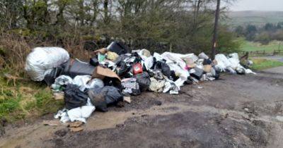'We're absolutely sick of fly-tipping - this time it looks like a cannabis farm was dumped' - www.manchestereveningnews.co.uk - Manchester - county Oldham