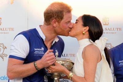 Prince Harry and Meghan Markle share kiss after charity polo match in Miami - www.foxnews.com - Miami - Florida