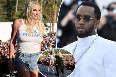 Kesha slams Sean ‘Diddy’ Combs in new ‘Tik Tok’ lyric at surprise Coachella performance - nypost.com - county Oakland