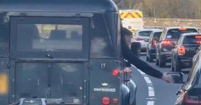 Road rage rammy as drivers filmed arguing on busy Scots motorway - www.dailyrecord.co.uk - Scotland - city Kingston