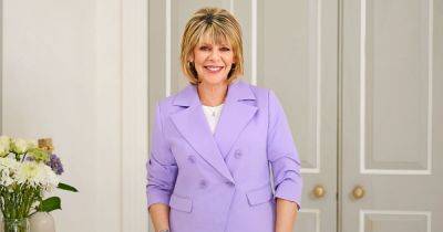 Ruth Langsford launches expensive-looking lilac suit for QVC and it's currently on special offer - www.ok.co.uk