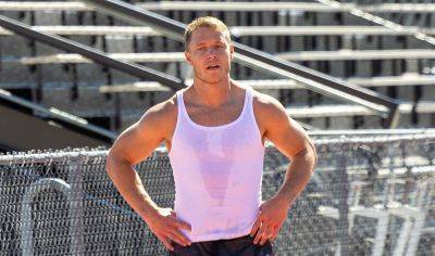 Christian McCaffrey Gets Hot & Sweaty During Outdoor Workout at L.A. Track - www.justjared.com - San Francisco