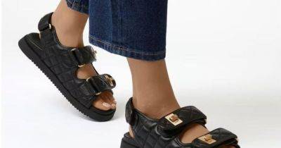 Dune’s £50 quilted leather dad sandals are the perfect alternative to £1.5k Chanel ones - www.ok.co.uk