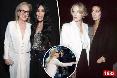 Mamma mia! Meryl Streep and Cher turn back time mirroring outfits from ‘Silkwood’ premiere 40 years ago - nypost.com - Los Angeles - New Jersey