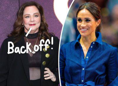 Melissa McCarthy Defends 'Wonderful' Meghan Markle Against Haters Who Are 'Threatened' By Her! - perezhilton.com - USA - New York