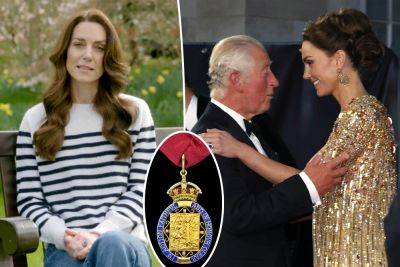 Kate Middleton honored by King Charles for taking on ‘more responsibilities,’ loyal service to the Crown - nypost.com