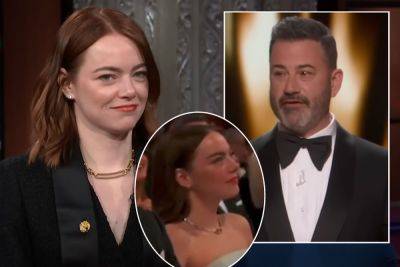 'Near-Unoffendable' Emma Stone Says She Definitely Didn't Call Jimmy Kimmel A Prick In Viral Oscars Moment! - perezhilton.com