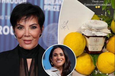 Meghan Markle roasted for sending Kris Jenner her ‘garbage’ jam: ‘Could not sink any lower’ - nypost.com - USA - Kardashians