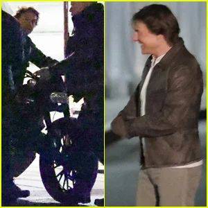 Tom Cruise Hops on a Motorcycle While Filming 'Mission: Impossible' in Paris - www.justjared.com - France