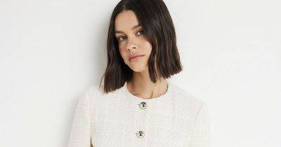 River Island shoppers are going wild for its £70 ‘rich girl’ boucle ‘trophy’ jacket - www.ok.co.uk