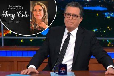 Stephen Colbert gets choked up before ‘Late Show’ tribute to staffer who died - nypost.com - Texas - county Cole