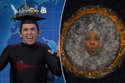 ‘NYC earthquake’ makes appearance on ‘SNL’ to fight with Monday’s solar eclipse in epic skit - nypost.com - New York - New Jersey