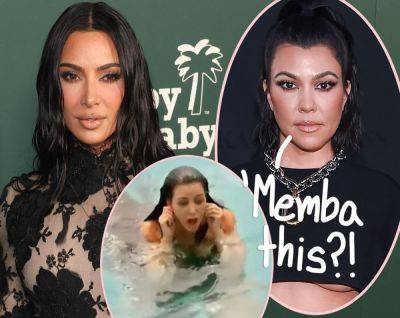 Kourtney Kardashian Pokes Fun At Kim's Infamous Lost Diamond Earring! - perezhilton.com
