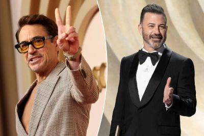 Robert Downey Jr. responds to Jimmy Kimmel’s Oscars joke about his drug use - nypost.com