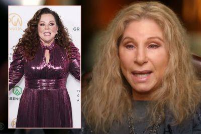 Barbra Streisand Responds To Backlash Over Viral Melissa McCarty Ozempic Comment! - perezhilton.com
