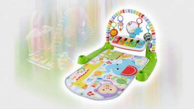 Fisher-Price's 'Purple Monkey' Kick & Play Piano Gym Review: This Baby Activity Mat Is Worth the Hype - www.glamour.com