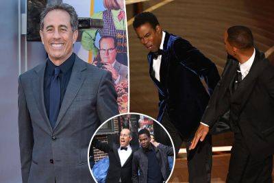 Jerry Seinfeld asked Chris Rock to parody the Will Smith Oscars slap: He was too ‘shook’ still - nypost.com