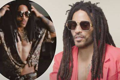 Lenny Kravitz Finally Explains Viral Video Where He Works Out In Tight Leather Pants! - perezhilton.com