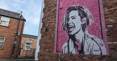Girls Aloud star Sarah Harding honoured in 'absolutely mint' mural in Greater Manchester town where she grew up - www.manchestereveningnews.co.uk - Britain - Manchester