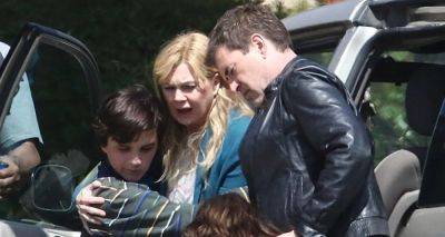 Ellen Pompeo & Mark Duplass Film Car Crash Scene for New Hulu Series 'Orphan' - www.justjared.com - Los Angeles
