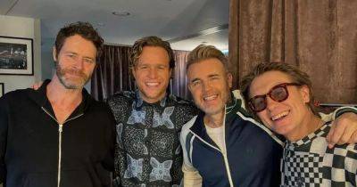 Olly Murs shares selfie with Take That after missing first Glasgow show - www.dailyrecord.co.uk - Britain - Scotland - county Ross