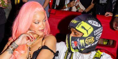 Rihanna Rocks Bubblegum Pink Hair While Supporting A$AP Rocky at Puma Pop Up Shop During Miami F1 Race Weekend - www.justjared.com - Miami - Florida
