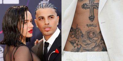 Rauw Alejandro Covers Up Tattoo of Ex-Fiancé Rosalía's Name - See the New Tattoo! - www.justjared.com
